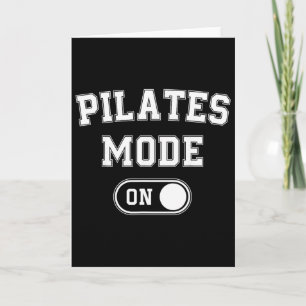 Carte Mode Pilates Activé Cadeau Drôle d'Instructeur Yog