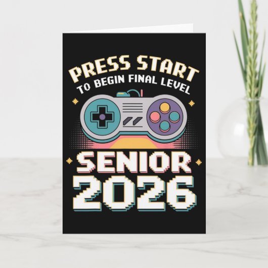 Carte Mode Senior 2026 Joueur Activé Appuyez sur Démarre (Devant)
