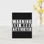 Carte Mode ski avertissement activé (Fleur jaune)