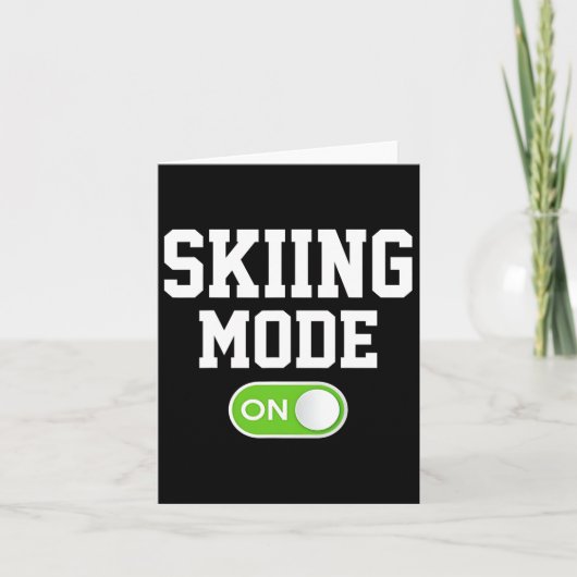 Carte Mode Ski Sur Funny Skier (Devant)