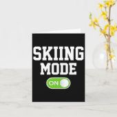Carte Mode Ski Sur Funny Skier (Fleur jaune)