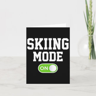 Carte Mode Ski Sur Funny Skier