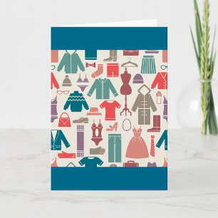 Carte Mode tendance Motif élégant Vêtements Graphique