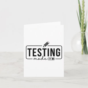 Carte Mode Test De Chemise D'Enseignant De Jour Sur Les