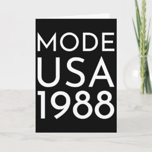 Carte Mode Usa 1988 M Tournée
