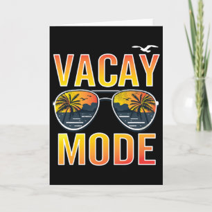 Carte Mode Vacances De Voyage Drôle Famille Vacances À L