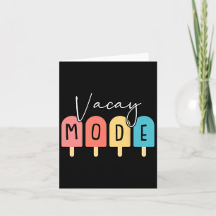 Carte Mode Vacances Été Famille Voyage Croisière Plage T
