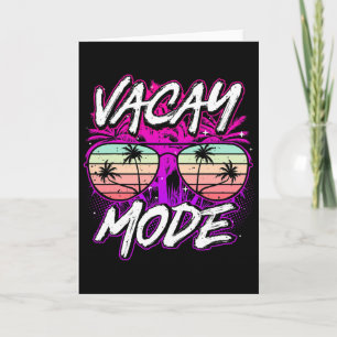 Carte Mode Vacances Jolie Vacances Été Croisière Fête Ho