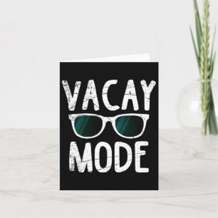 Carte Mode Vacay Amusant Famille Vacances Plage Vacances
