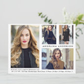 Carte Modèle Actor 4 Photo Comp - What Front (Debout devant)