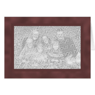 Carte Modèle cadre - Fumée noire rouge