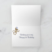 Carte Modèle d'âge pour l'anniversaire du singe (Intérieur)