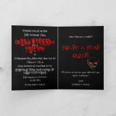 Carte modèle d'anniversaire d'Halloween - personna (Intérieur)