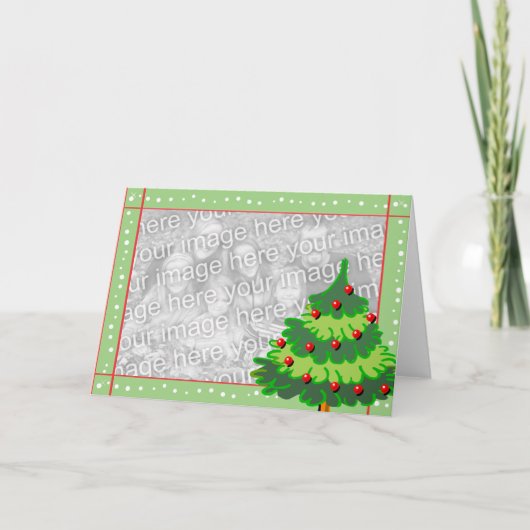 Carte modèle de Noël (Devant)