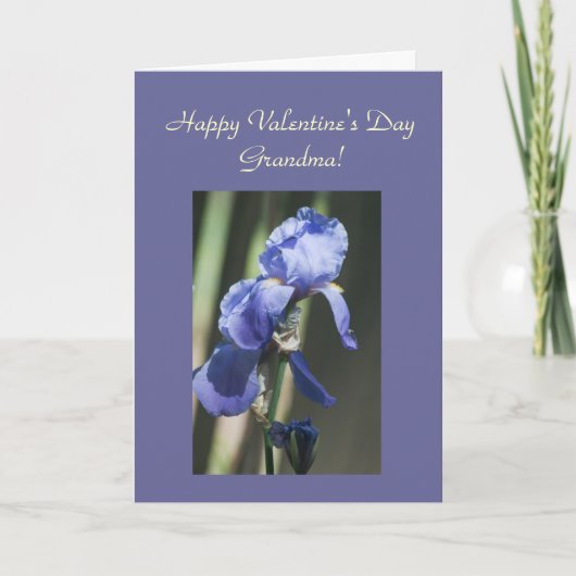 Carte Modèle Iris Grandma violet (Devant)