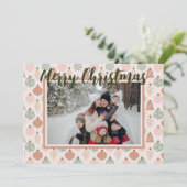 Carte Modèle photo de Boho Rose Sage (Debout devant)