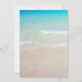 Carte Modèle photo de sable de Noël de plage (Dos)