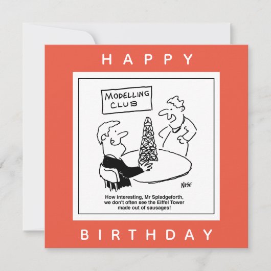 Carte Modélisation du Dessin Tour Eiffel (Devant)