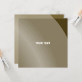 Carte Modérée Brown Monochrome Moderne Ombré Qr Code (Devant/Arrière en situation)