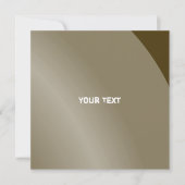 Carte Modérée Brown Monochrome Moderne Ombré Qr Code (Devant)