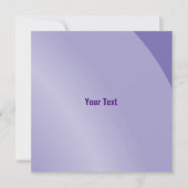 Carte Modérée Lilac Moderne Ombré Qr Code (Devant)
