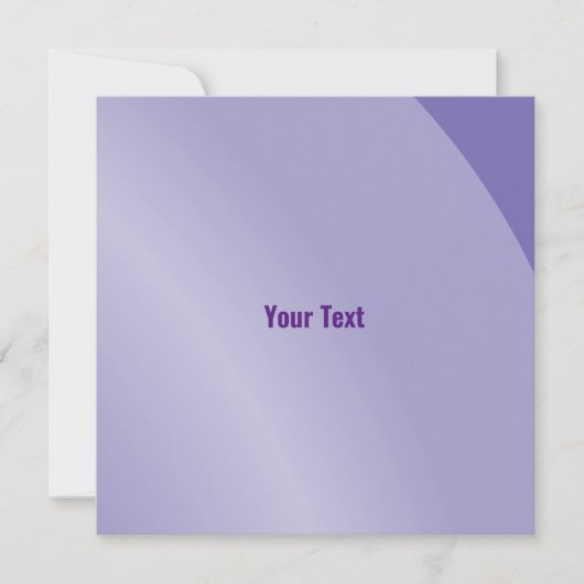 Carte Modérée Lilac Moderne Ombré Qr Code (Devant)