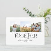 Carte Modern 3 Phoblue simple together typography (Debout devant)