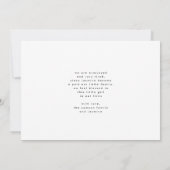 Carte Modern Blush Introducing Hand Written Photo Baby (Dos)