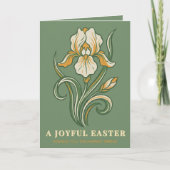 Carte Modern Botanical Easter Blessings (Devant)