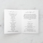 Carte Modern Celebration Of Life Photo Funeral Program (Intérieur)