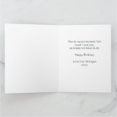 Carte Modern Chien Maman Anniversaire Animateur Simple P (Intérieur)