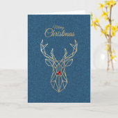 Carte Modern Christmas Card (Fleur jaune)
