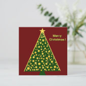 Carte Modern Christmas tree (Debout devant)
