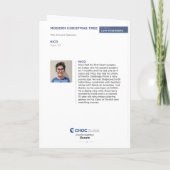 Carte Modern Christmas Tree - KidsArt for CHOC (Dos)