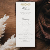Carte Modern Classic Formal Golden Lys Wedding Program