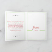 Carte Modern Colorful Script Pastor Appreciation Card (Intérieur)