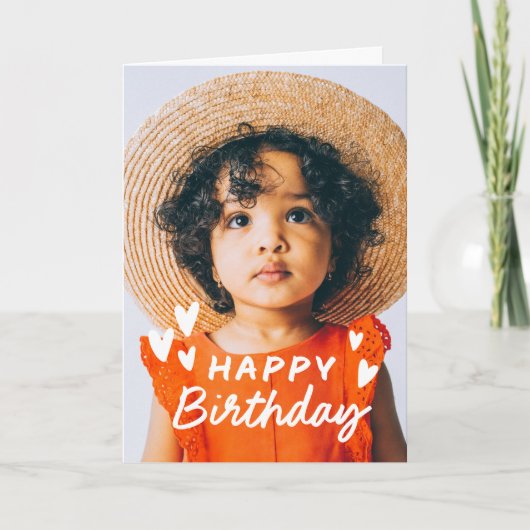 Carte Modern Cute Simple Photo personnalisée Accueil Ann (Devant)