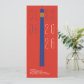 Carte Modern Design Grad Announcement | Color-Editable (Debout devant)