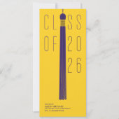 Carte Modern Design Grad Announcement | Color-Editable (Devant)