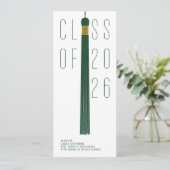 Carte Modern Design Grad Announcement | Color-Editable (Debout devant)