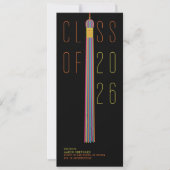 Carte Modern Design Graduation Announcement | Color-Edit (Devant)