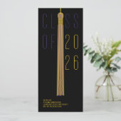 Carte Modern Design Graduation Announcement | Color-Edit (Debout devant)