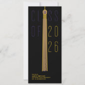 Carte Modern Design Graduation Announcement | Color-Edit (Devant)