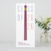 Carte Modern Design Graduation Announcement | Color-Edit (Debout devant)