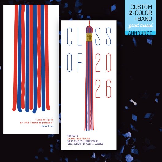 Carte Modern Design Graduation Announcement | Color-Edit