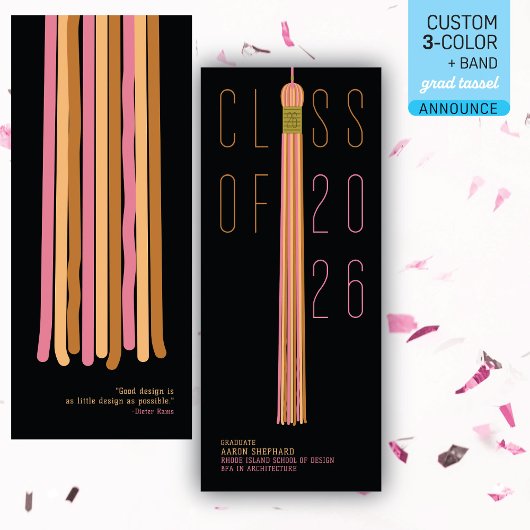 Carte Modern Design Graduation Announcement | Color-Edit