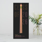 Carte Modern Design Graduation Announcement | Color-Edit (Debout devant)