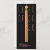 Carte Modern Design Graduation Announcement | Color-Edit (Devant)