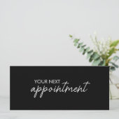 Carte Modern Elegant Business Logo Appointment Card (Debout devant)