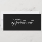 Carte Modern Elegant Business Logo Appointment Card (Devant)